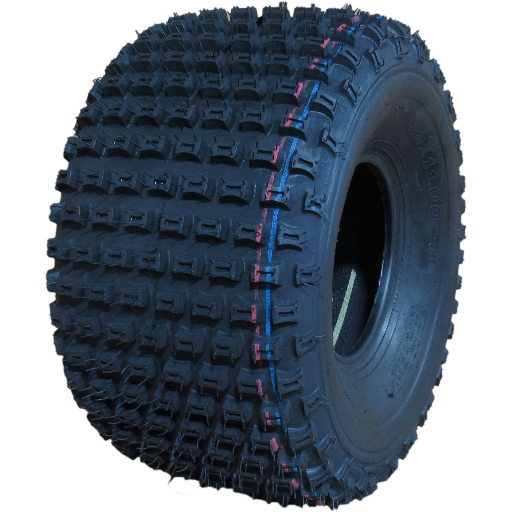 HIRUN, ATV Tire, SU17 Knobby, Tire Size 22X118, Load Range Rating A